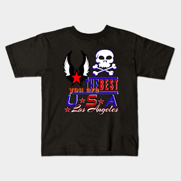 surfing festival in Los Angeles You Are The Best USA Design of sea pirates Kids T-Shirt by Top-you